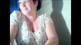 Amateur Granny Flaunts Her Breasts On Webcam