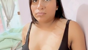 Exclusive Video Of A Brunette Getting Fucked And Smelling Her Stepson'S Panties
